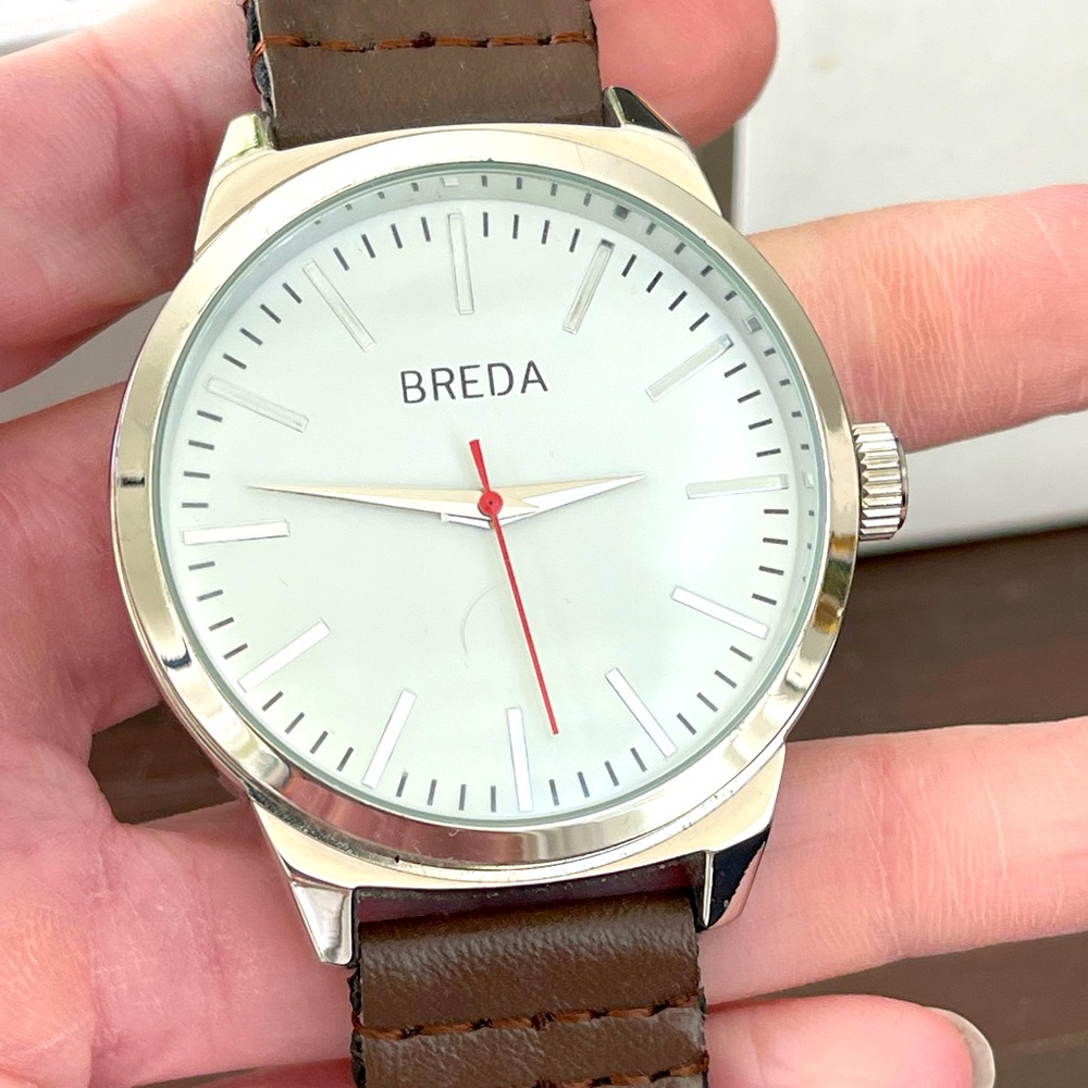 Breda Watch new in box. Needs battery / repair.